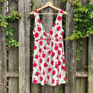 Motel floral tie front dress